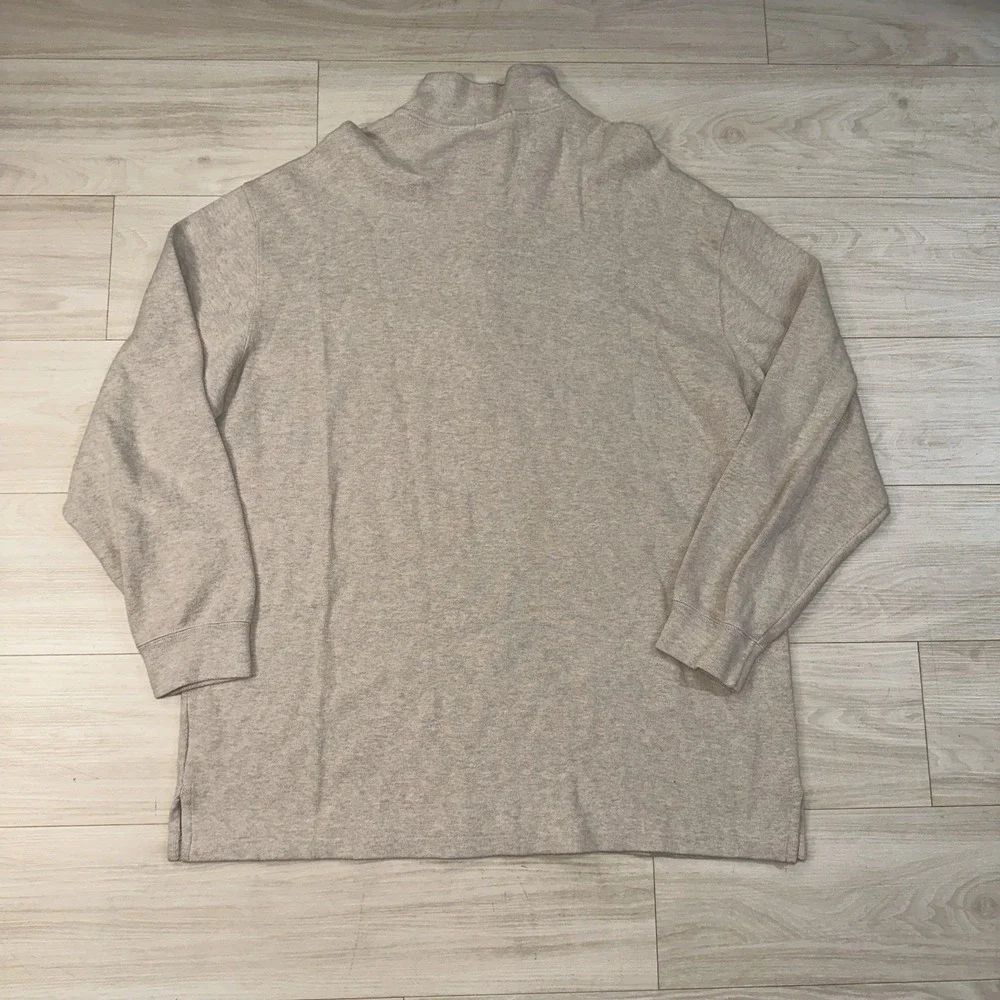 Polo Ralph Lauren Men's Quarter Zip Cream Sweater Size 3XLT Tall‎ Preppy Spring